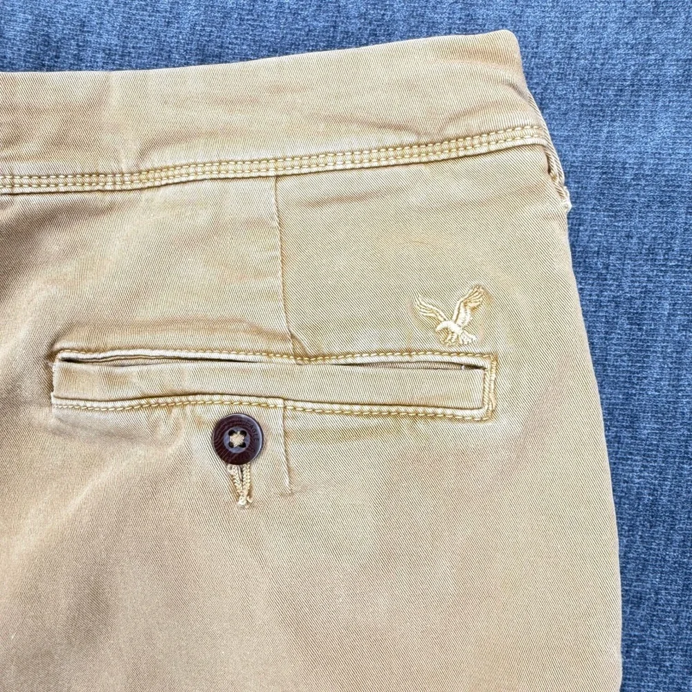 American Eagle Chinos Mens 32x30 Tan Cotton Slim Extreme Flex Pants